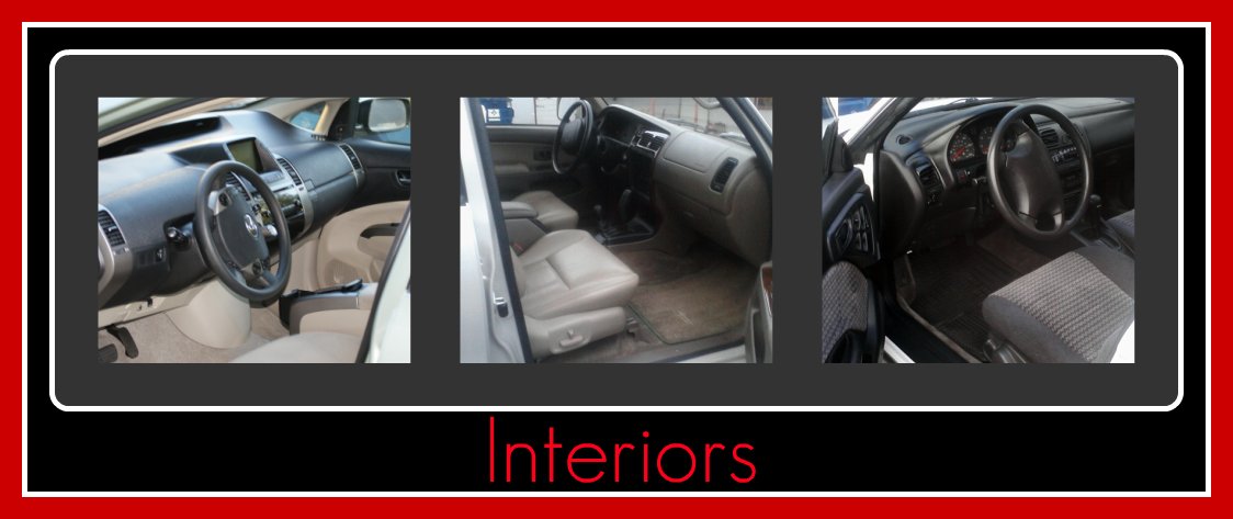 A collection of vehicles interiors that have been detailed by Fifty Dollar Detail, Ridgefield, WA.